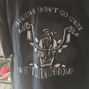 Black Biker Graphic T-Shirt